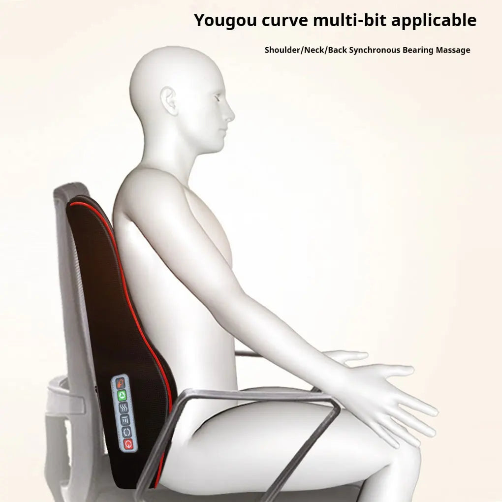 Portable Neck Waist Massager Electric Muscle Relaxation Massager Whole Body Massage To Relieve Muscle Soreness Car Back Pillow