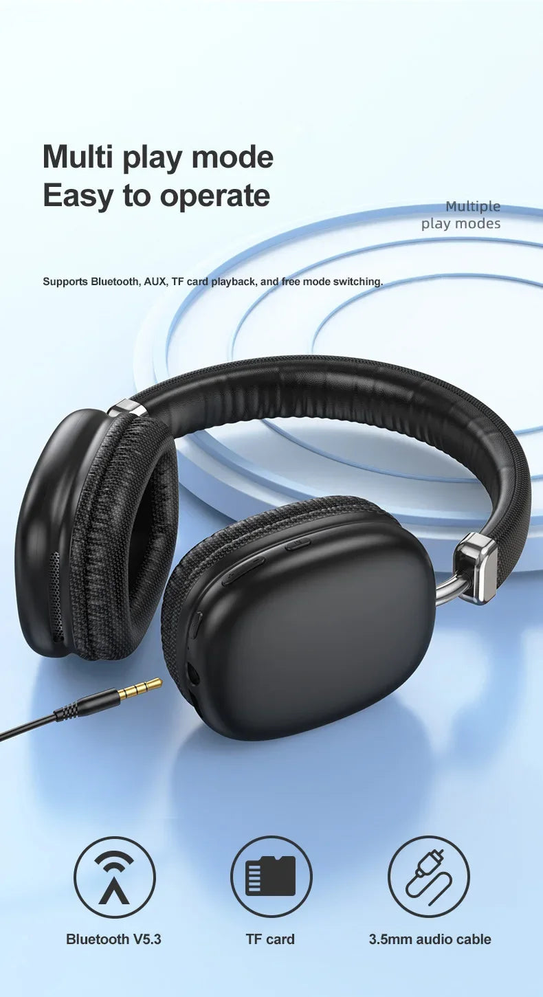 2025 Air Max Bluetooth 5.3 Earphone Over Ear Headphone Wireless Headset Pods Pro Max Headphone for Ios Android  Tws Dluetooth