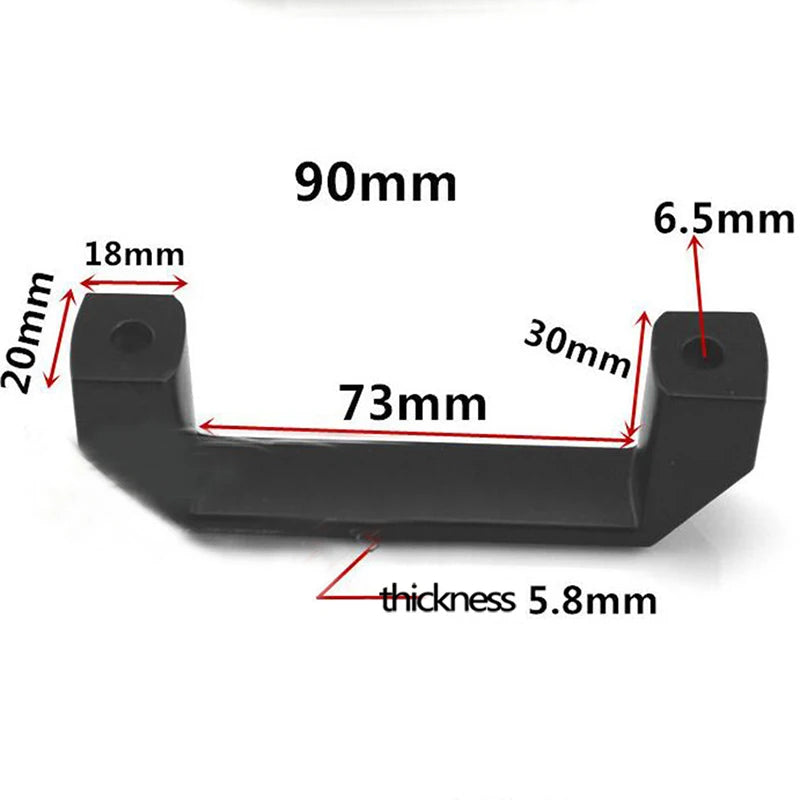 Kitchen Cabinet Handles Concise Black Wardrobe Door Handle Box Handle for Toolbox Suitcases Equipment Cabinet Pull Drawer Knobs