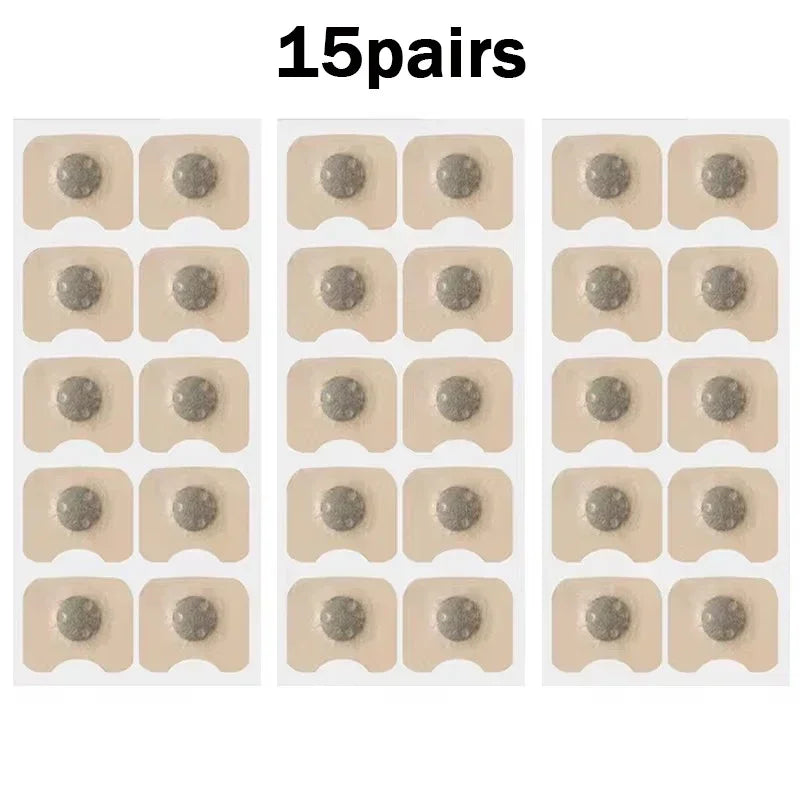 15Pairs Magnetic Nasal Strips Nasal Breathing Dilators Kits Increase Air Intake Improve Sleeping Reduce Snoring for Nighttime