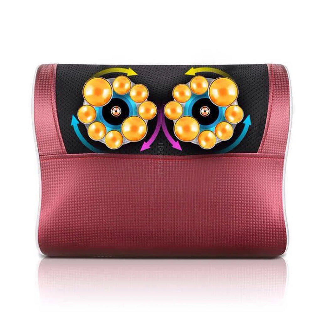 16Heads Relaxation Massage Pillow Electric Shoulder Back Heating Kneading therapy Neck Massage Vibrator Waist Leg Stress Relief