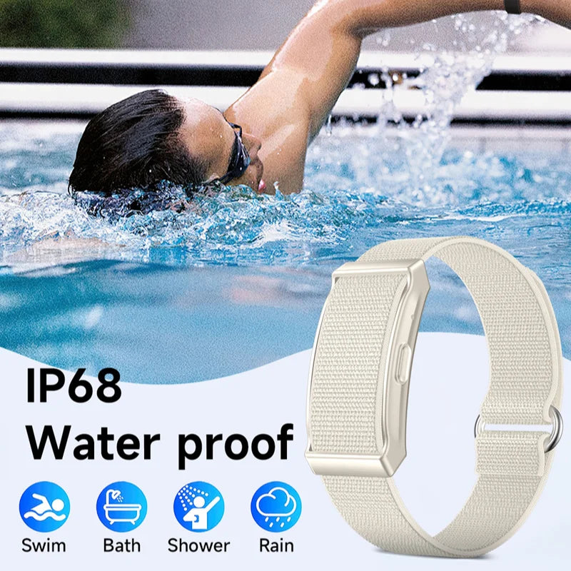 Smart Bracelet Dual PD Heart Rate Blood Oxygen Body Temperature Call Reminder Sleep Monitoring Sports Screenless Wristband 2025