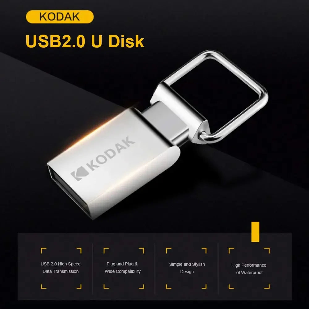 KODAK K113 Mini USB Flash Drive USB3.2 Pendrive High Speed 140MB/s 16GB 32GB 64GB 128GB K112 USB2.0 Portable Memoria for Car PC