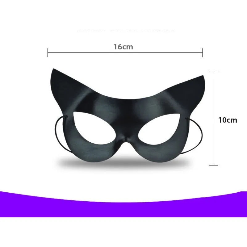 Halloween Costume Party Party Dress Up Props New Black Half Face Sexy Beauty Play Masks