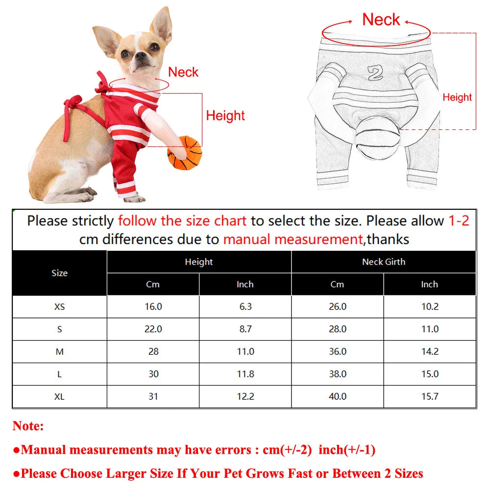 Halloween Cats Costumes Adjustable Funny Party Small Kitten Apparel Basketball Player Cosplay Clothes Sport Jersey Holding Ball