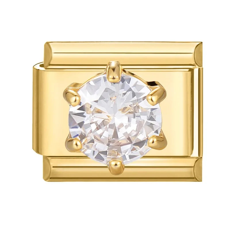 New Fashion 9mm 15 Style Italian Modular Charm Bracelet Fashionable Leisure Holiday Scenery Literary Modular Elastic Bracelet