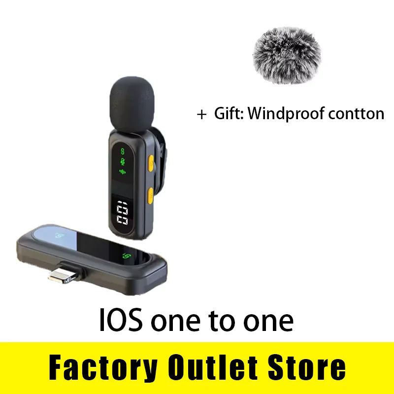 New Wireless Lavalier Microphone Video Recording Recording Podcast Noise Reduction mic  Live Gaming Phone  Android PC Mini Mic