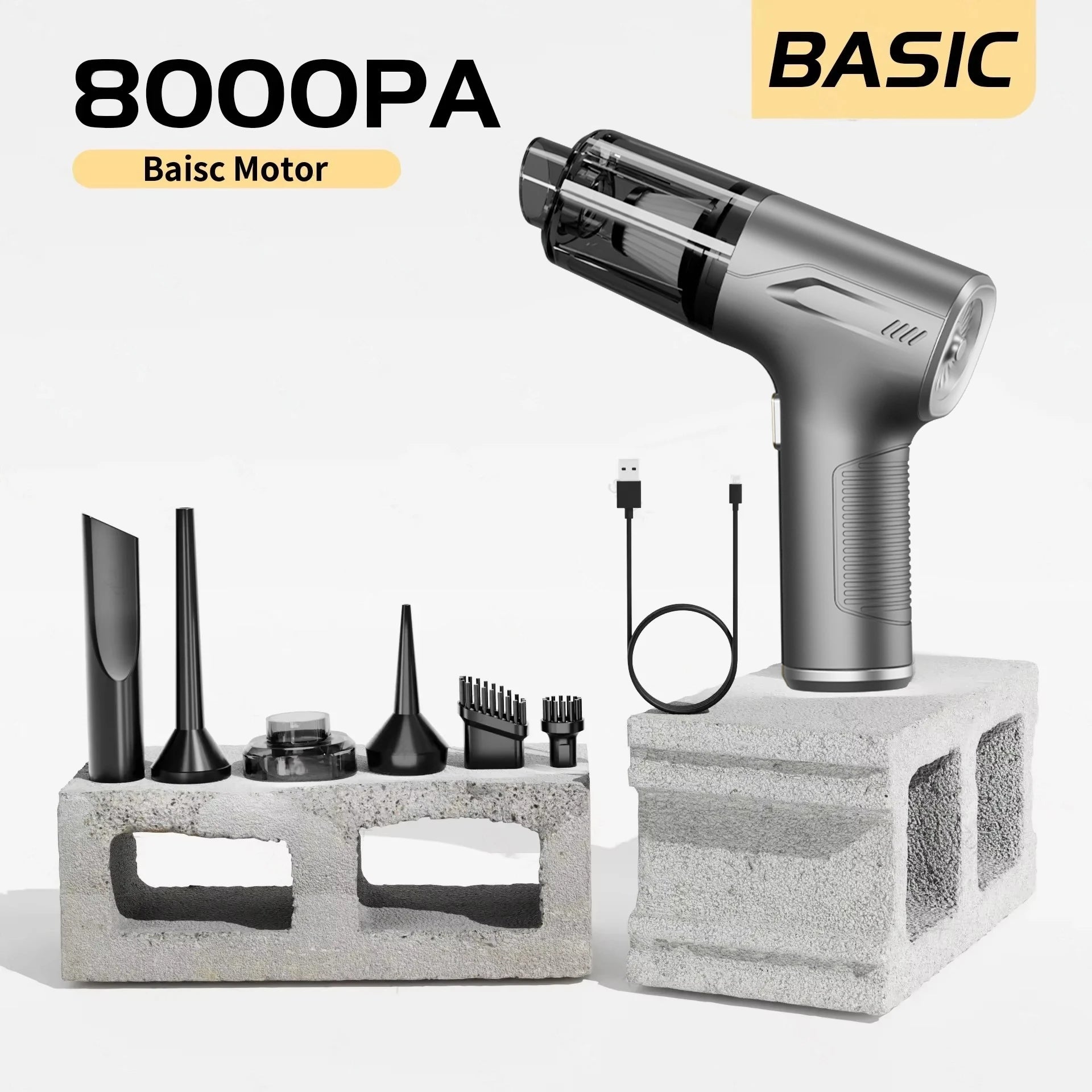 CENRR 98000PA Car Vacuum Cleaner Portable Wireless Cleaner Powerful Strong Suction Handheld Cleaning Machine for Home Appliance