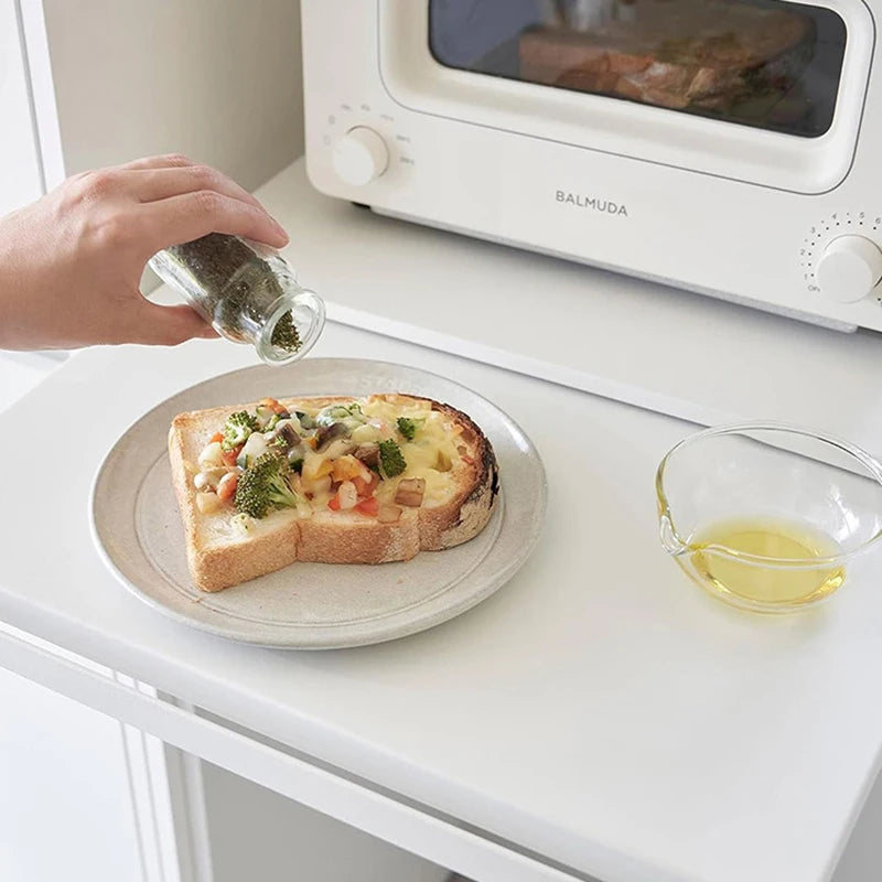 Kitchen microwave storage rack, bottom pull-out tool, drawer style basket, oven bracket, sliding partition, pot and bowl rack