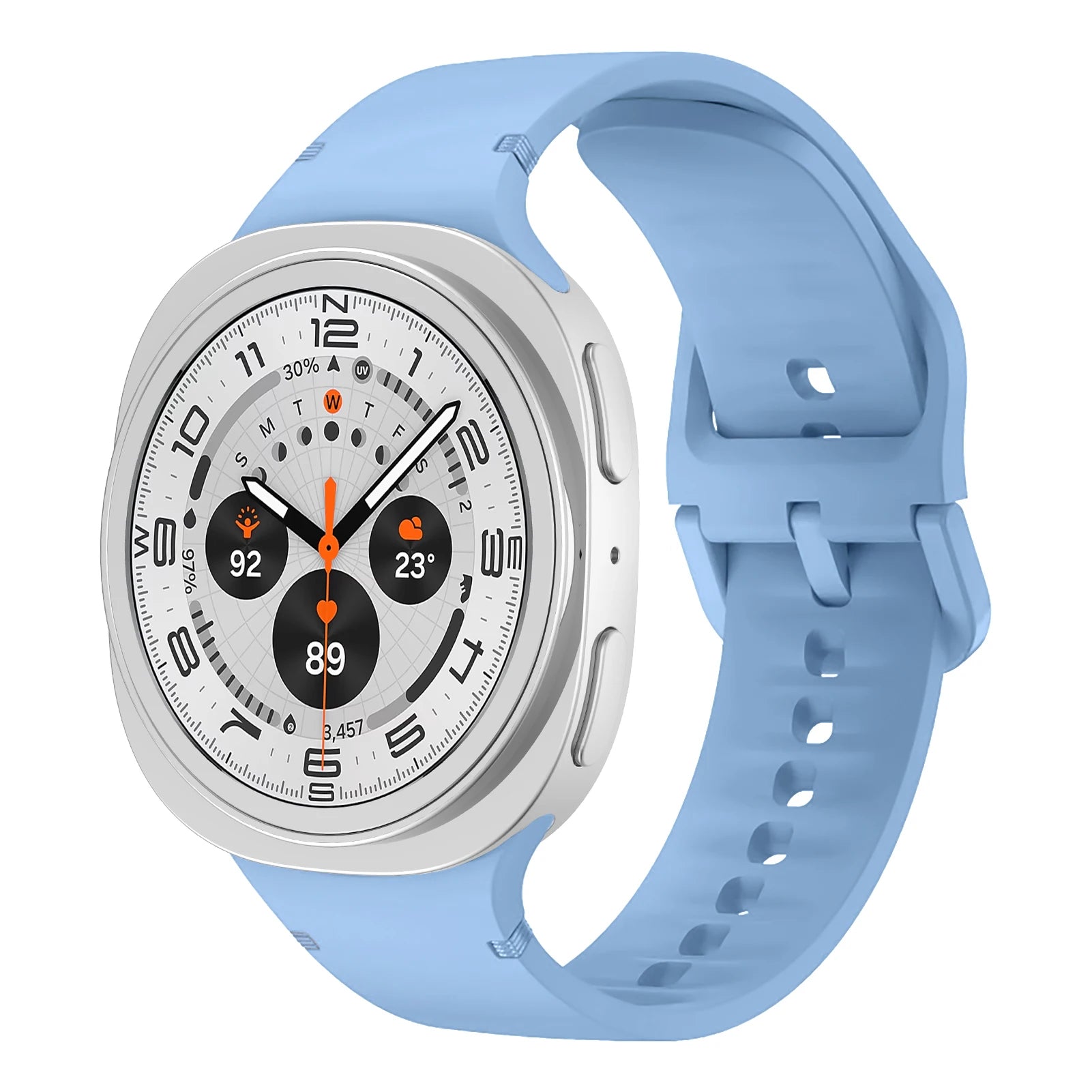 1:1 Sport Band for Samsung Galaxy watch 8 44mm 40mm 8 classic 46mm Wrist Replacement Belt Bracelet Correa Galaxy watch 8 Straps