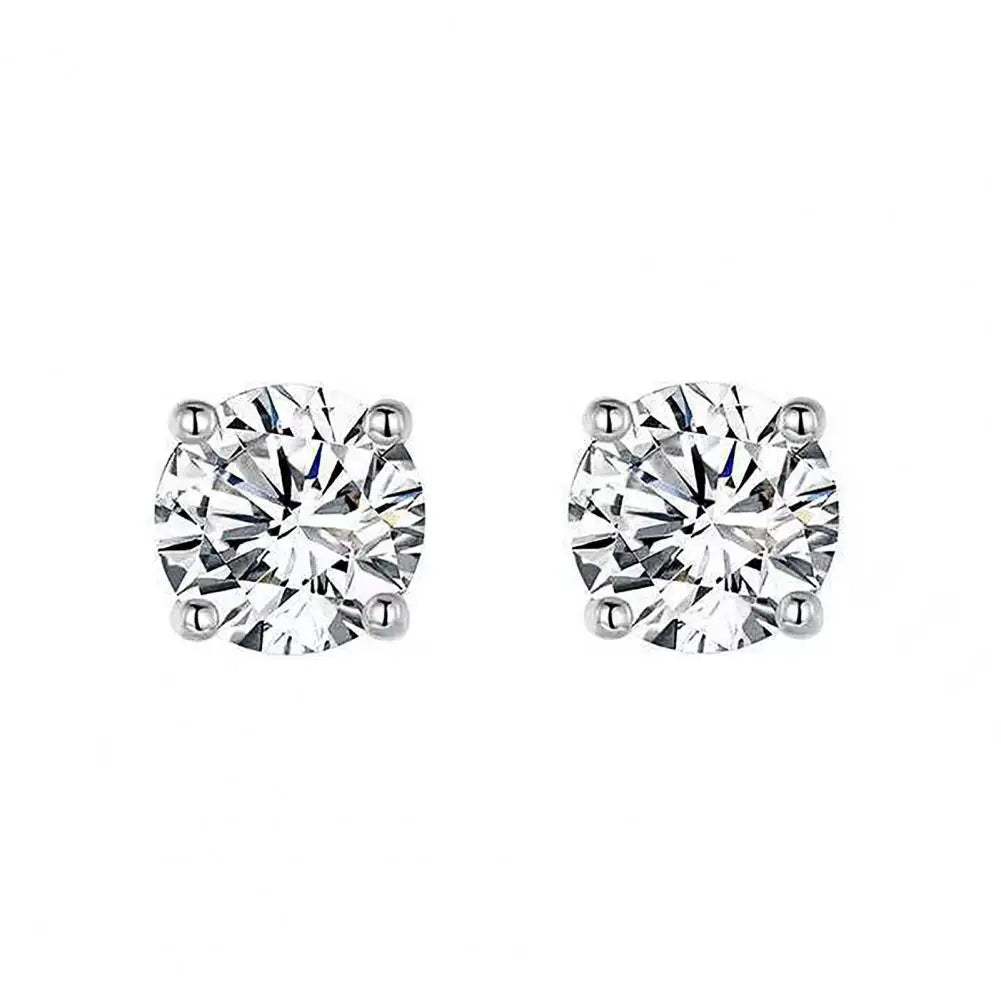 Bracelet Necklace Studs Earrings Bracelet Elegant Shiny Rhinestones Multi-layer Geometric Gift Women Wedding Jewelry Set