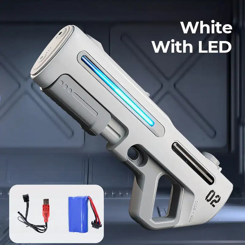 Long-Range Electric Water Blaster With LED High Pressure Fully Automatic Electric Pulse Water Gun Large Capacity Water Gun Toys