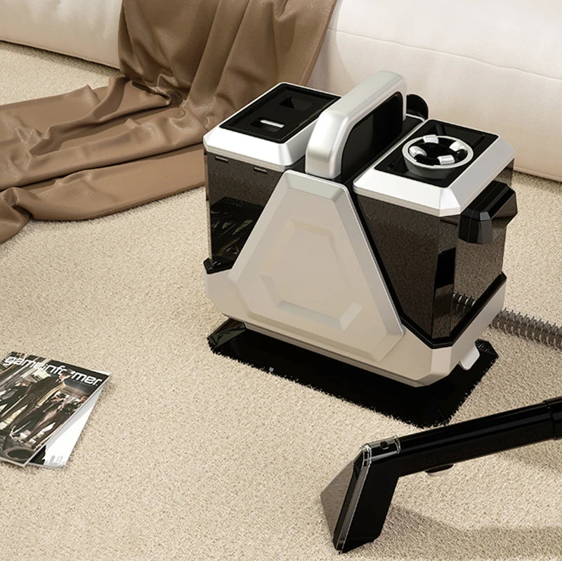 550w Mini Carpet Vacuum Cleaner Wet and Dry Potion Box Open the Lid and Add Cleaning Fluid Smart Carpet Vacuum Machine