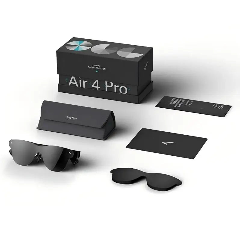 2025 NEW Rayneo Air 4 Pro Smart Glasses 3G Voice Control IPX-5 Waterproof 4K Video Capture Head-Mounted XR