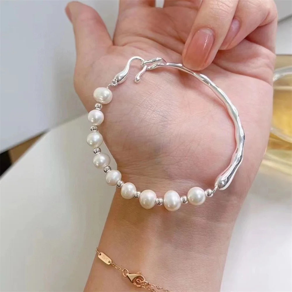 Fashion Beads Bracelet for Women Light Luxury Exquisite Simple Personality Bracelet Versatile Hand Accessories Gifts