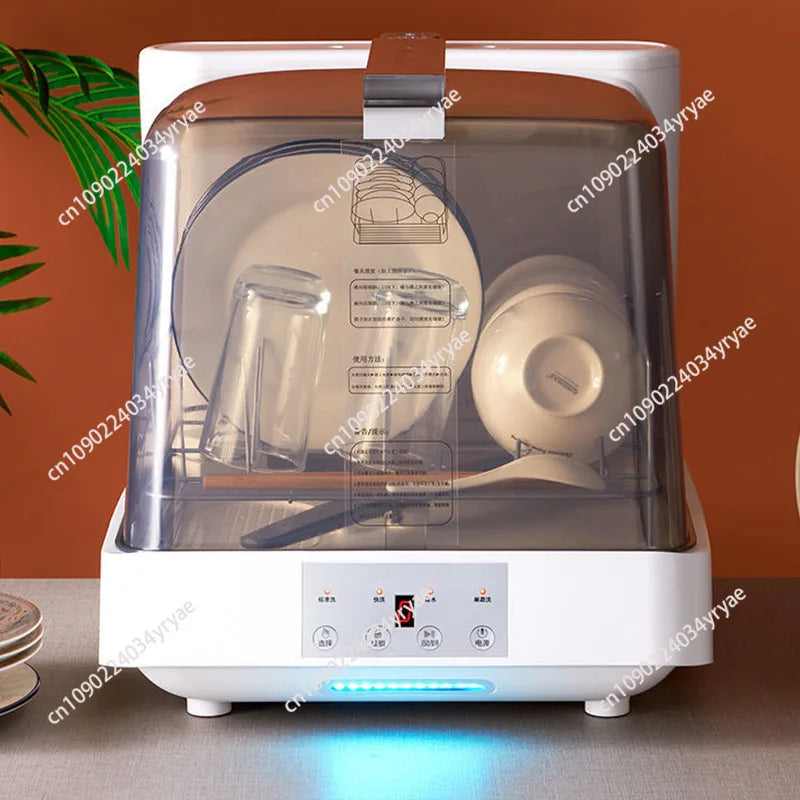 Dishwasher Household Automatic High Temperature Dishwashing Drying Disinfection Countertop Mobile Installation Table