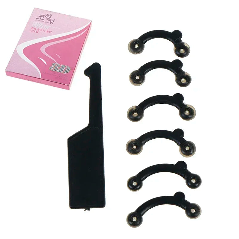 6Pcs/Set Beauty Nose Clip Nose Up Lifting Shaping Clip Corrector Massage Tool Clipper Shaper Bridge Straightening No Pain 3 Size
