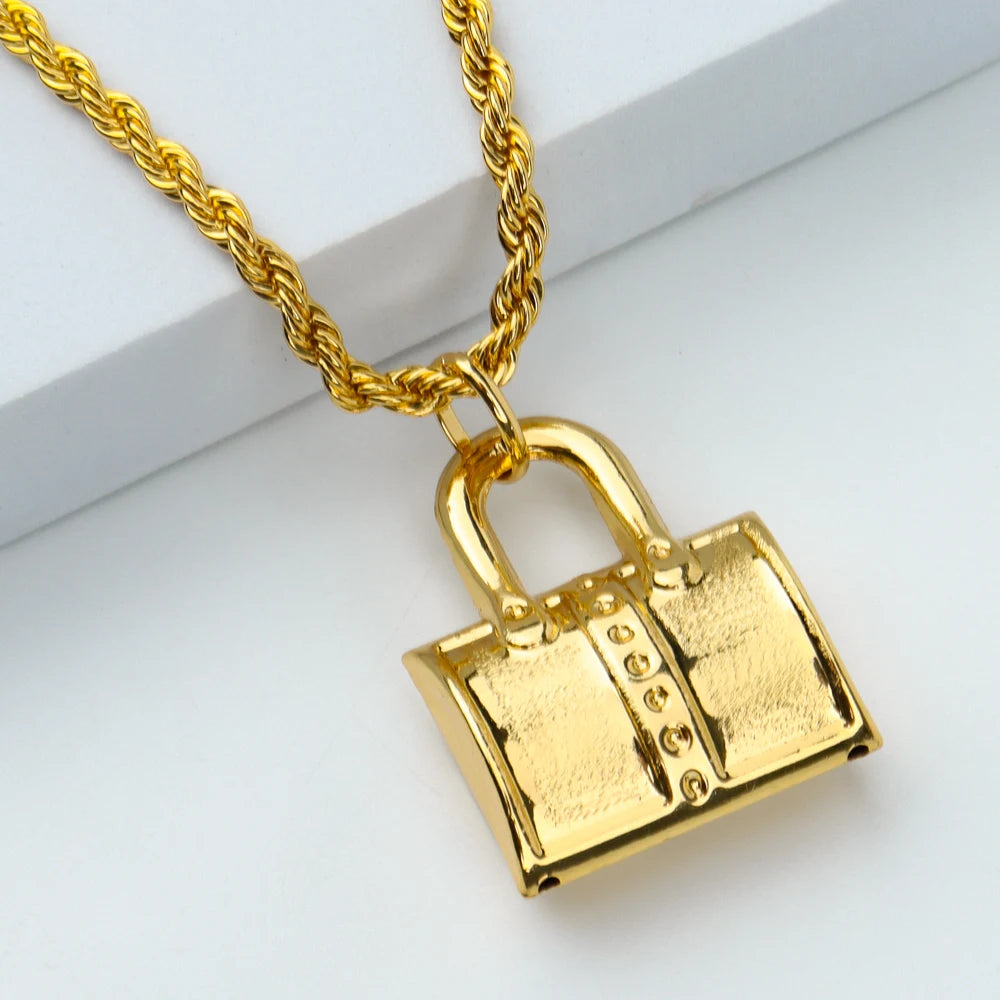 Fashion Necklace For Women Men Dubai Gold Color Jewelry Sets Couple Gift Daily Wear Party Holiday Jewelry Parent Child Set