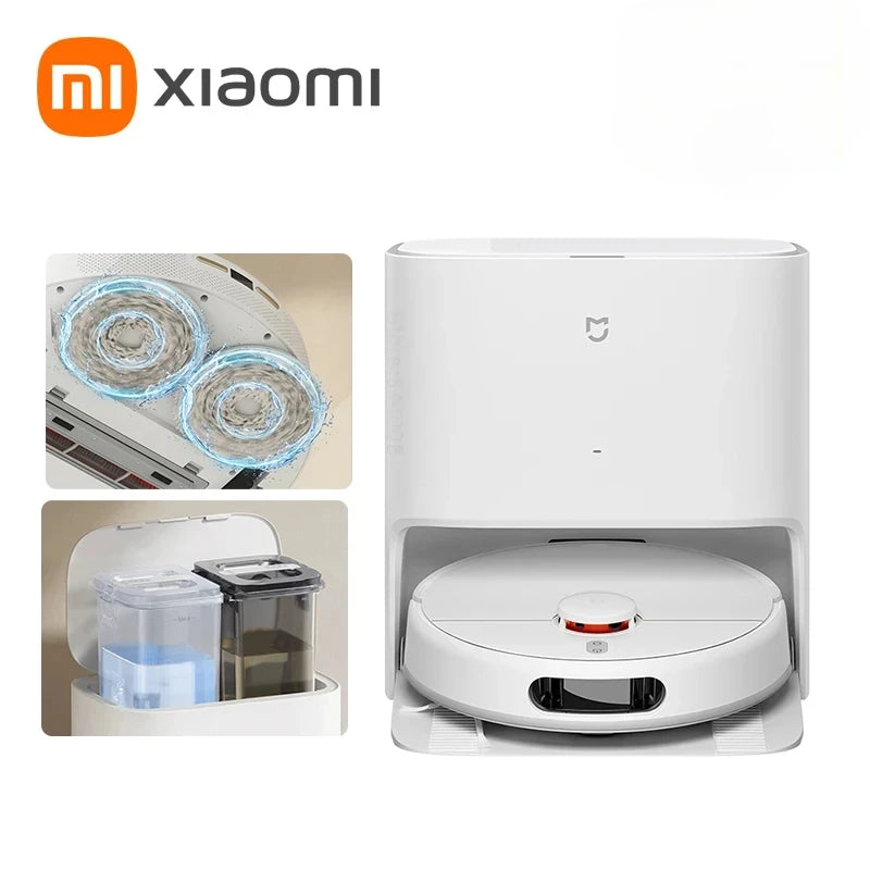 2025 Xiaomi Self Robot Vacuum Cleaners Mop 2 Smart Home Sweeping High Speed Rotary Scrubbing 5000PA Cyclone Suction LDS Laser