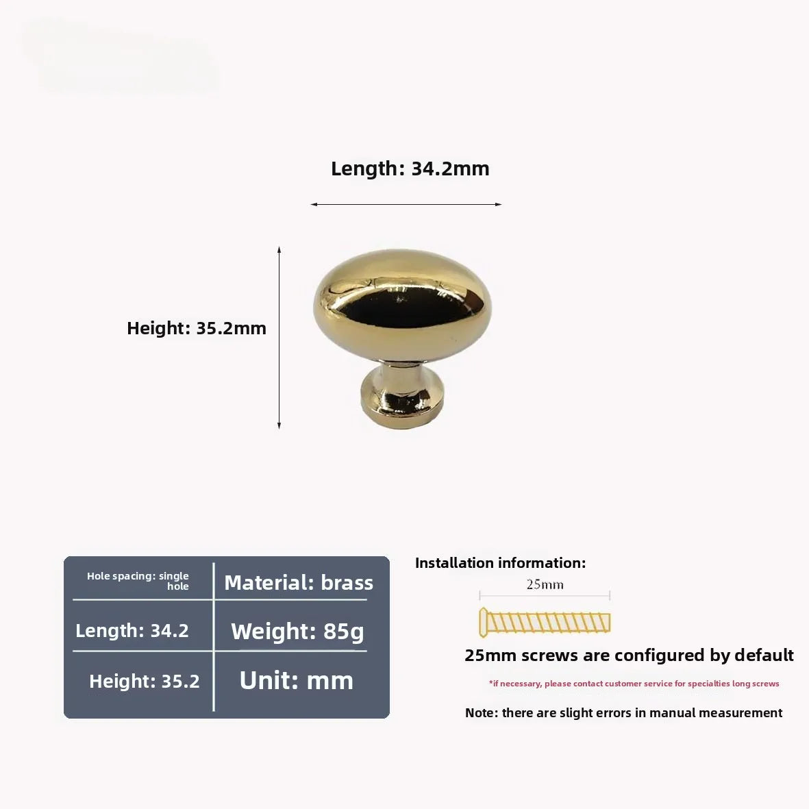 Handles Drawer Cabinet Furniture Kitchen Handles for Cabinet Knob Door Drawer Furniture Kitchen Golden Single Hole