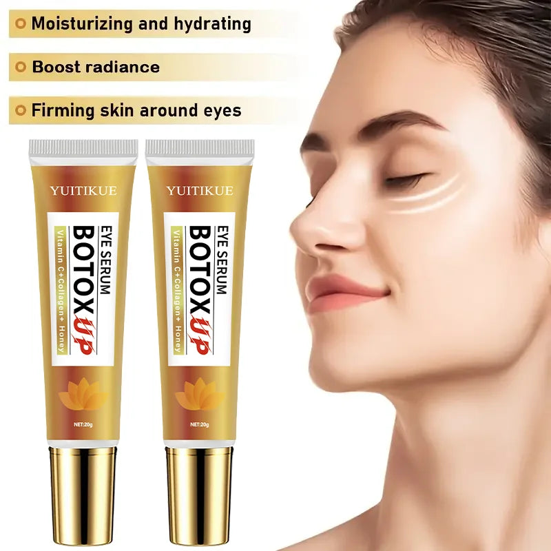 Honey eye cream with hyaluronic acid, collagen suitable for all skin types, moisturizing and firming, gentle and easy to absorb,
