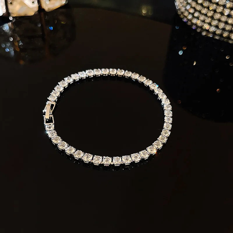 Luxury Gold Plated Oversized Zircon Adjustable Bracelets For Women 2022 New Trendy Shiny High Quality Bracelet Wedding Jewelry