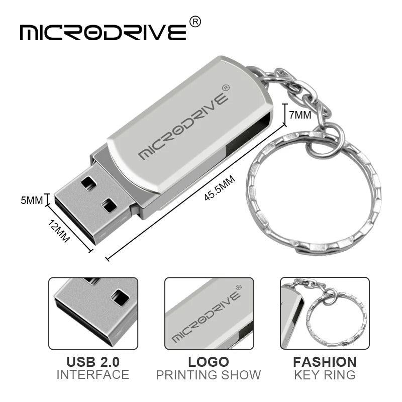 High Speed USB Flash Drive 32GB 64GB 128GB 16GB 8GB 4GB Pendrive 256gb 128gb 64gb Pen Drive 2.0 Memory Stick USB Disk on Key