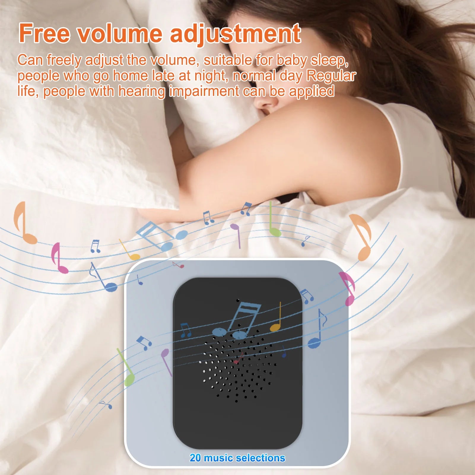 WiFi Smart Doorbell Ring Door Camera with 2 Dingdong Chime TY App Control Infrared Night Viewing Rechargeable Video Intercom