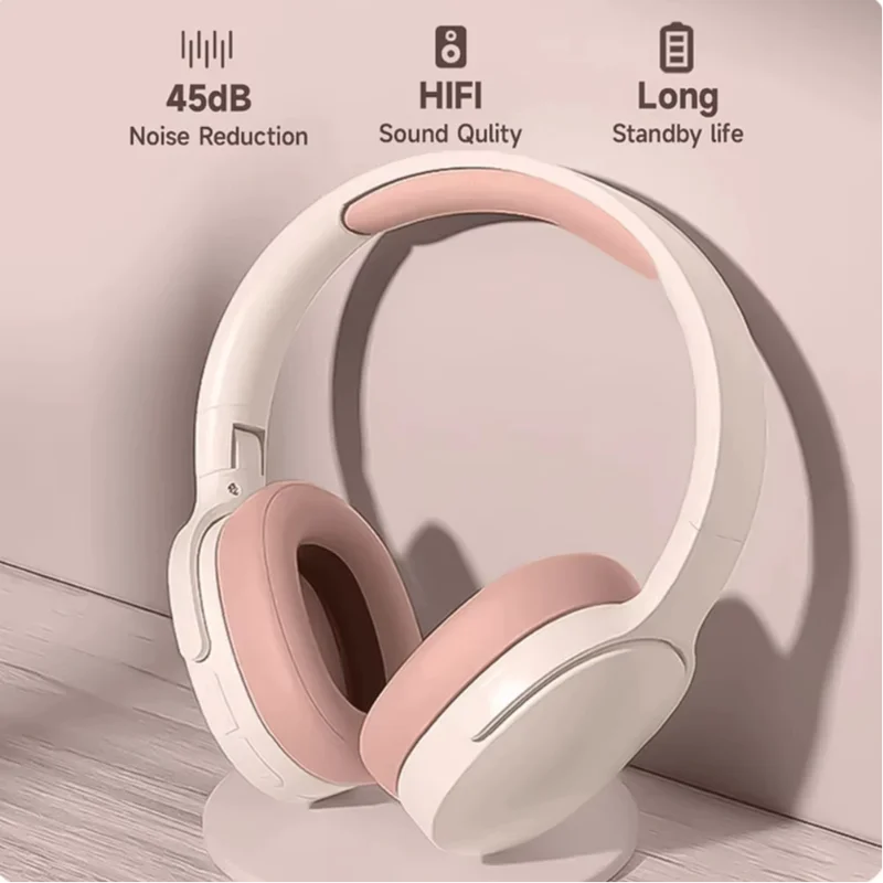 Wireless Headphones Bluetooth 5.3 9D HIFI Stereo Sound Headset Foldable Long Battery Life Heavy Bass Earphone 2025 NEW