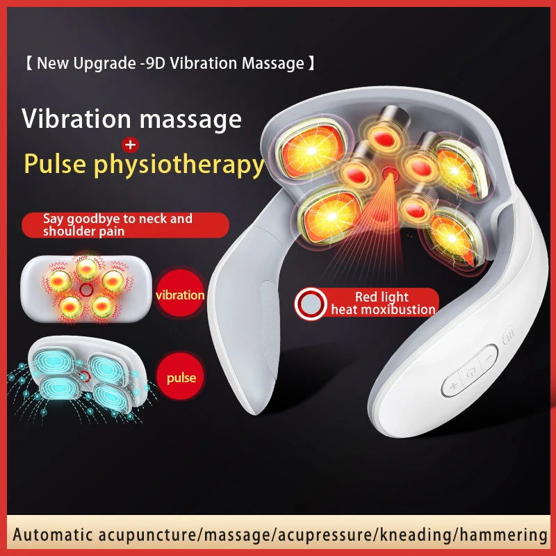 Intelligent Multifunction Neck Massager Cervical Spine Massager Wireless Portable Neck Massager Constant Temperature Home