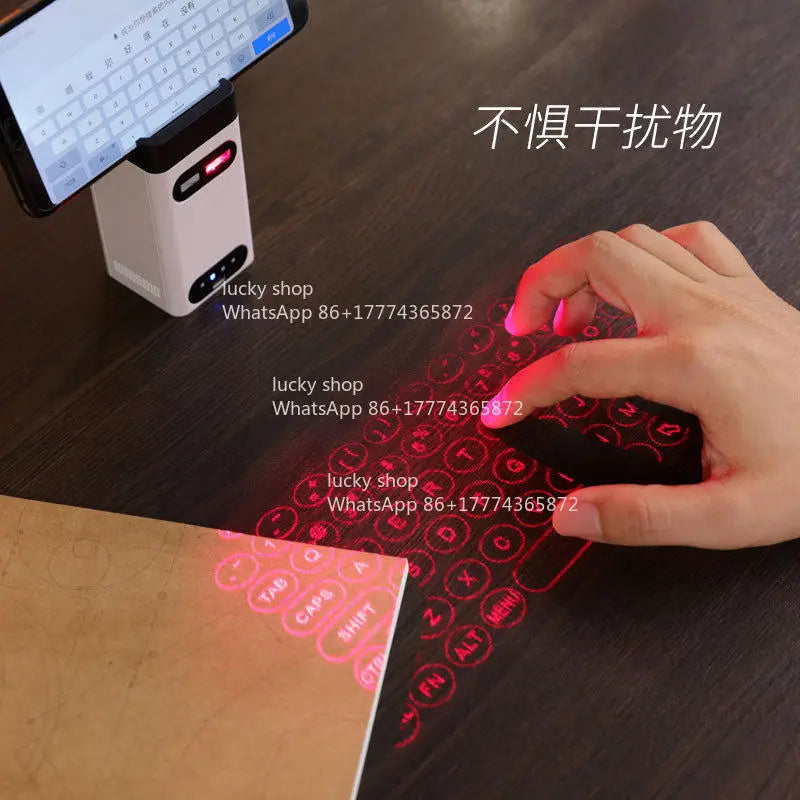 Virtual Laser Projection Keyboard Bluetooth Multi-function Practical Gift