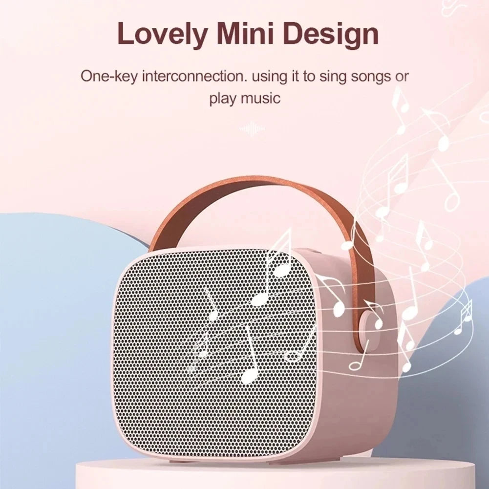 Karaoke Portable Wireless Bluetooth Speaker With Microphone Machine Caixa De Som Mini Sound Box Music Small Column Bocina Coluna