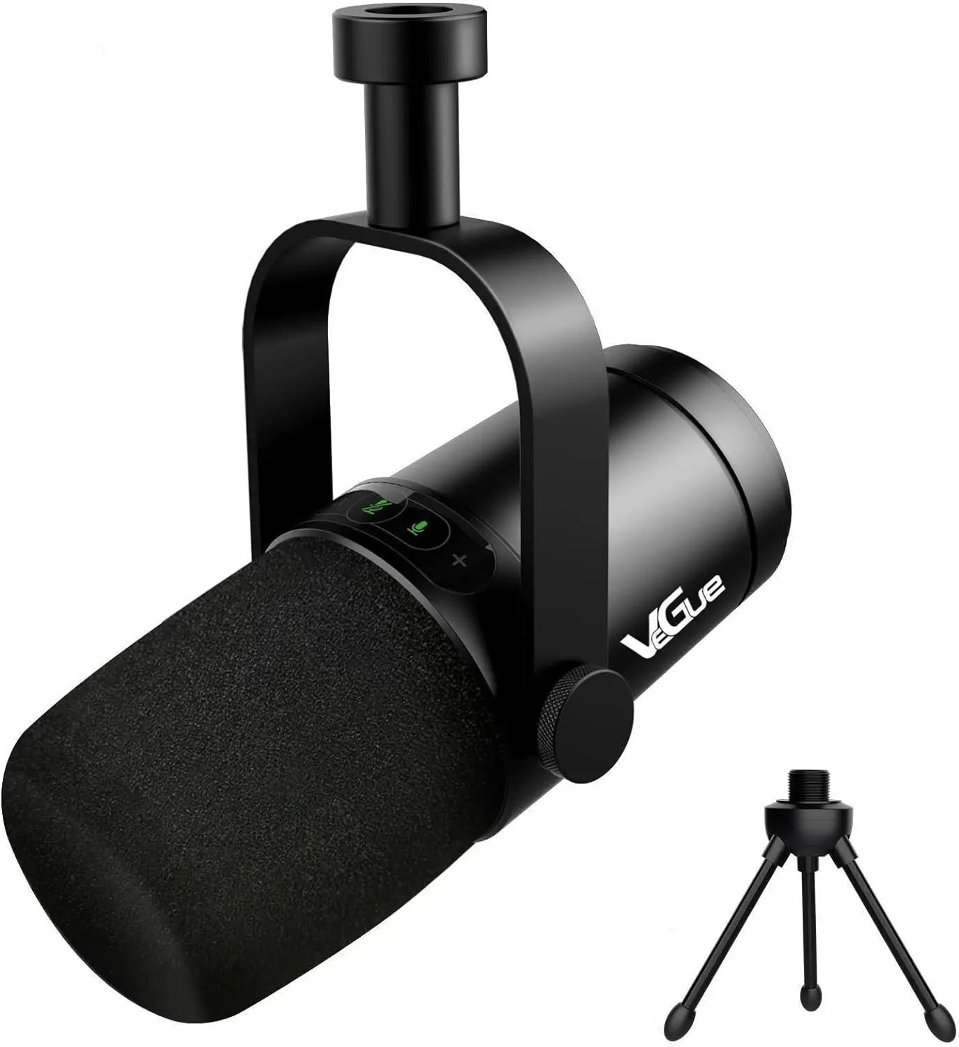 VeGue VM70 USB/XLR All Metal Cardioid Vocal Dynamic Microphone for Podcasting, Gaming, Recording & Live Streaming