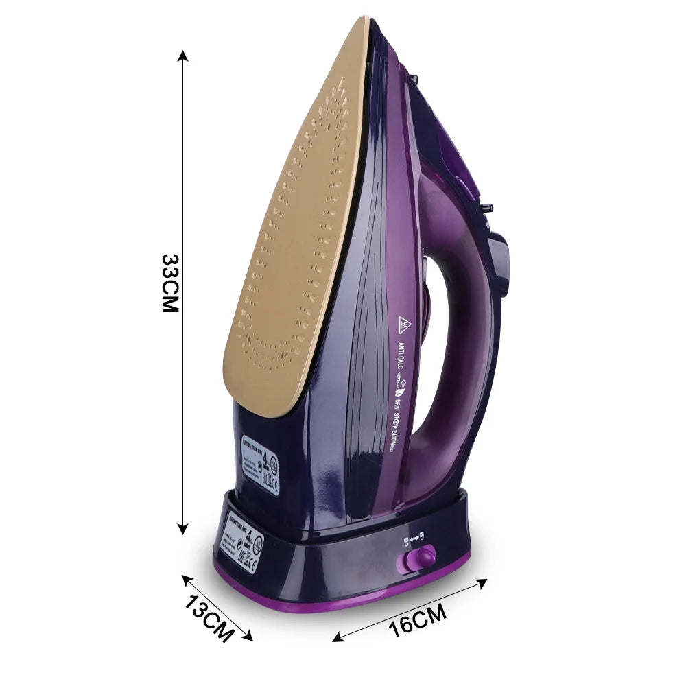 Handheld Electric Iron,Household Wireless Steam Iron ,Adjustable Temperature,Dry Iron Machine 2400W For Travel Ironing Clothes
