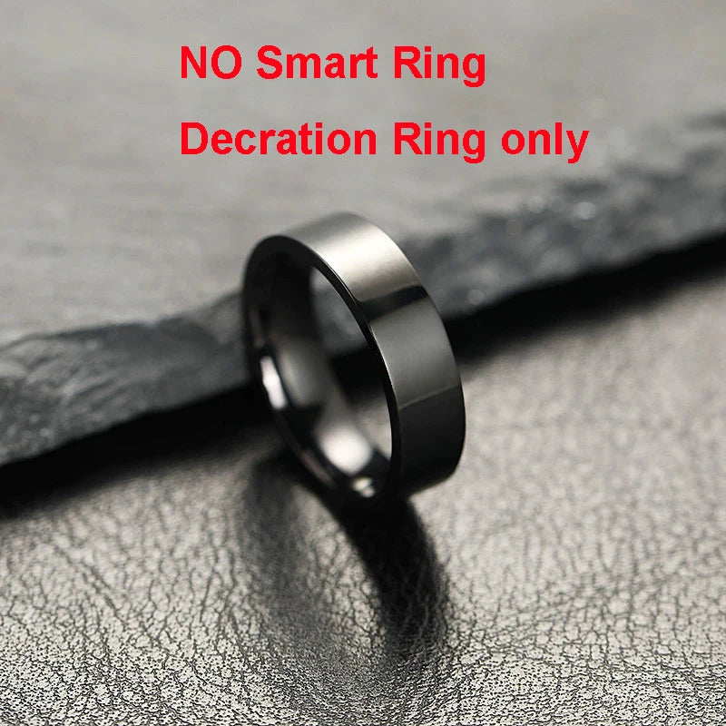 Smart Ring For Men Women Camera Control Heart Rate Blood Oxygen Monitor Smartring IP68 & 5ATM Waterproof Multi-sport Mode Ring