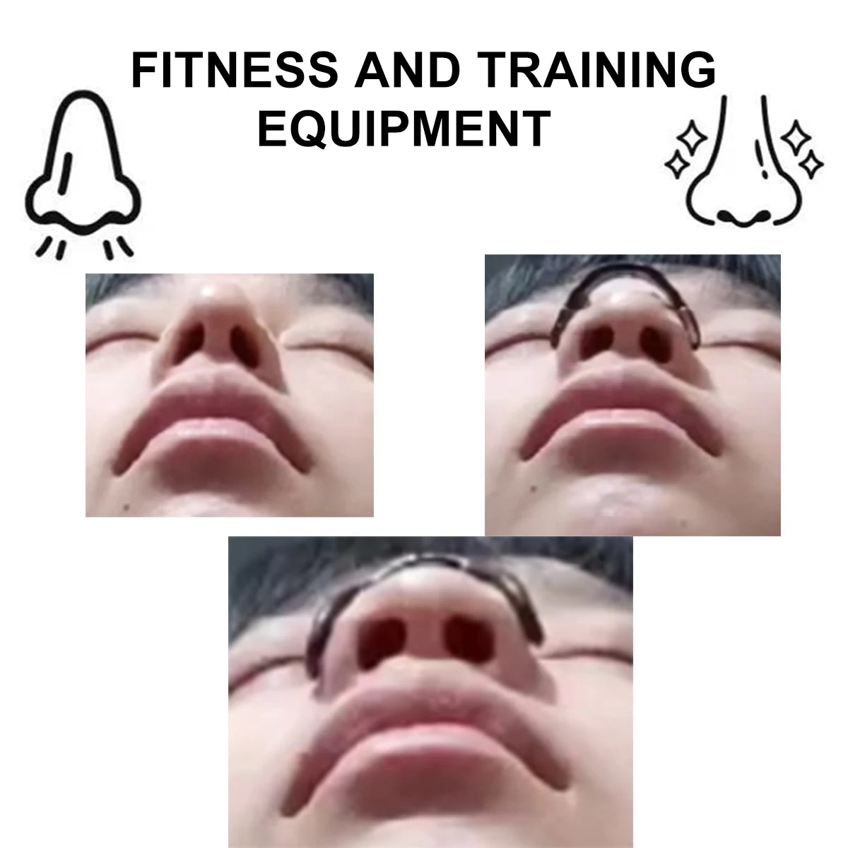 Magnetic Nose Fitness Bar | Anti Sweat Grip Design | Physical Support | Exercise/Daily Use Accessories. Exercise/sleep use.