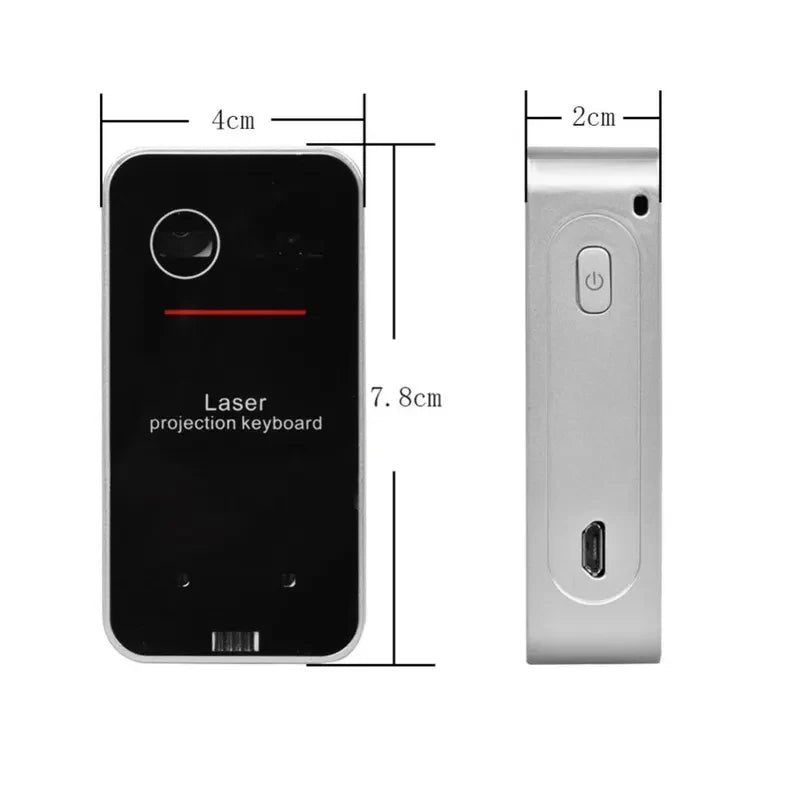 New F1 Virtual Laser Projection Keyboard Wireless Bluetooth Voice Broadcast Speaker Mouse 3 in 1 Rechargeable Portable Keyboard