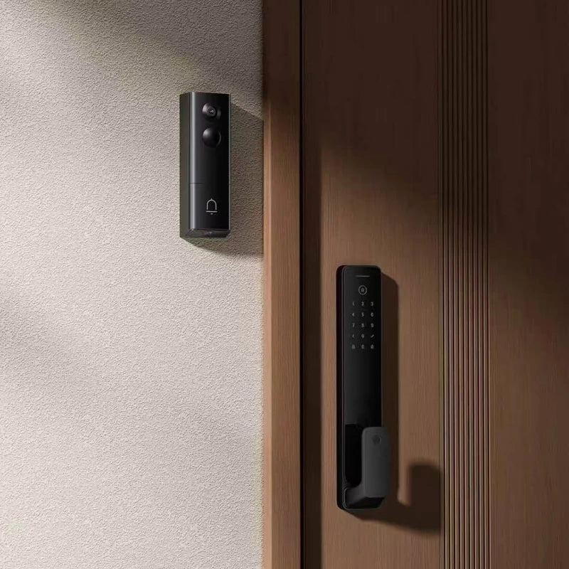 XIAOMI Smart Doorbell 4 High-Definition Infrared Dual lens Smart Home Wireless Cat eye Peephole Camera Work For Mi Home App