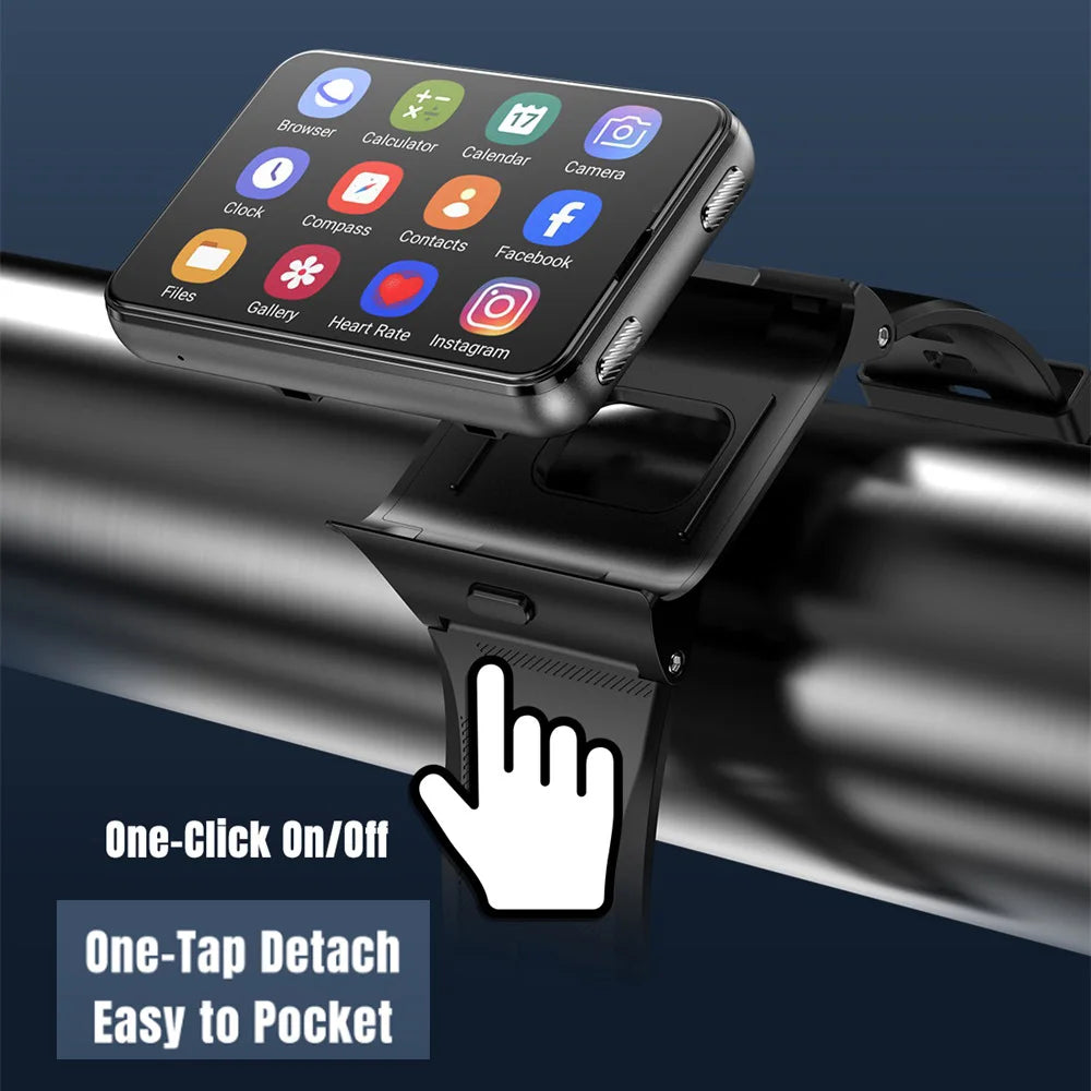 4G Smart Watch Android 11 Smartwatch Health Clock 2MP/8MP Dual Camera 4GB RAM 64GB ROM 2300MAh GPS WIFI Compass 2.88" Watches