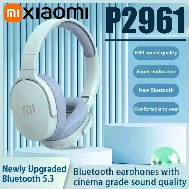 Xiaomi Fashion Wireless Bluetooth Headphones Ear HIFI Stereo Headsets True Sports With Earphones TF/AUX Music Player with Mic