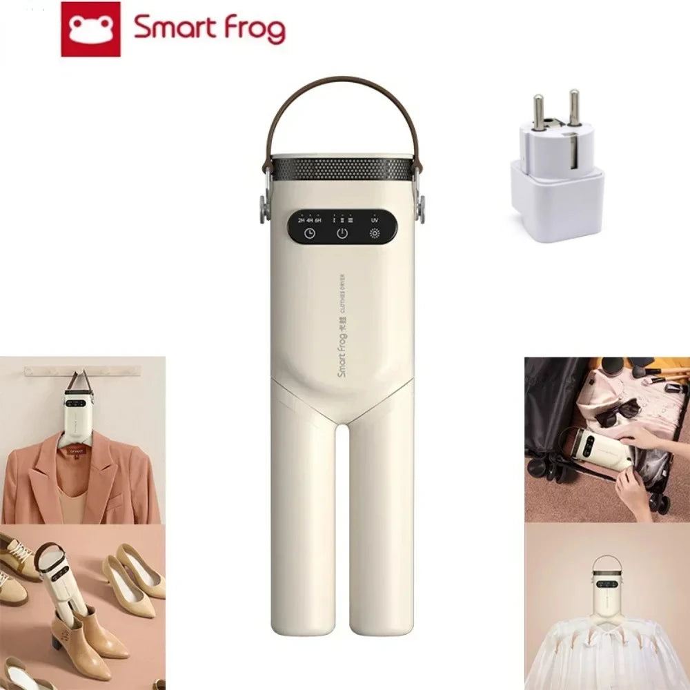 Youpin Smartfrog Mini Portable Electric Heated Clothes Dryer Drying Machine Clothes Shoes Dryer Clothes Rack Hangers Foldable
