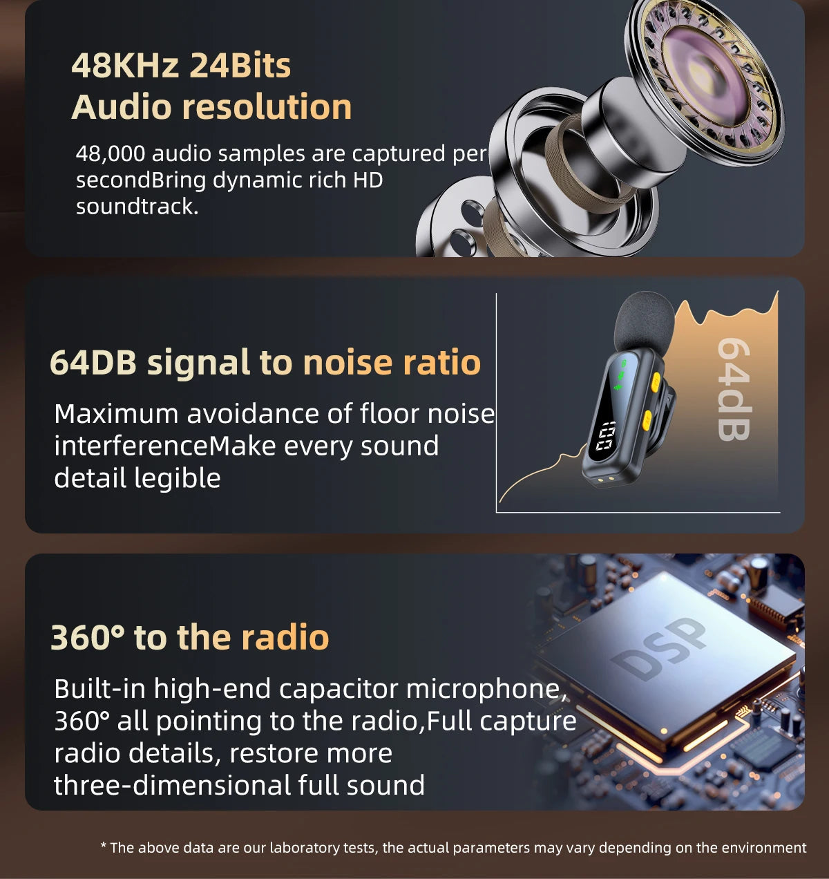 New Wireless Lavalier Microphone Video Recording Recording Podcast Noise Reduction mic  Live Gaming Phone  Android PC Mini Mic