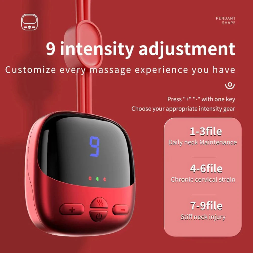NEW Mini Smart Hanging Neck Shoulder Cervical Spine Massager Mini Portable Hot Compress Neck Artifact Dredging Neck Protector