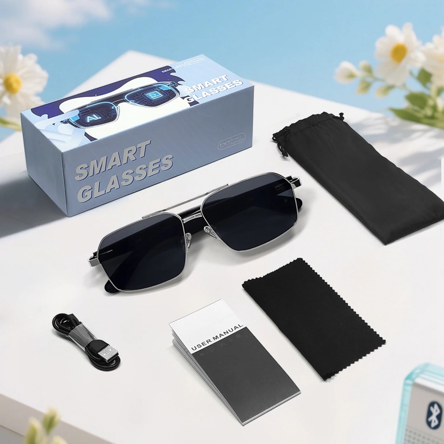 GT-31 smart glasses specifications Translation Sunglasses Voice Remote Control Music Eyewear Waterproof Eyeglasses