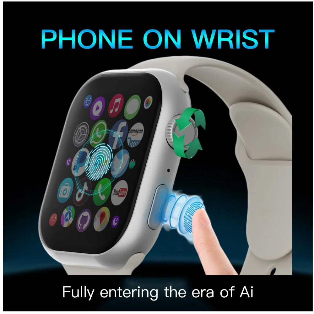 32GB+512GB S11 MAX 5G LTE 2.29inch Smartwatch Android 12.0 Touch ID Smart Watch With 800W Rotating Camera GPS WIFI Sim Card Slot