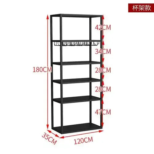 Kitchen Industrial Bar Cabinet Houses Wedding Iron Stackable Handmade Design Display Wine Rack Column Armadietto Cube Furniture
