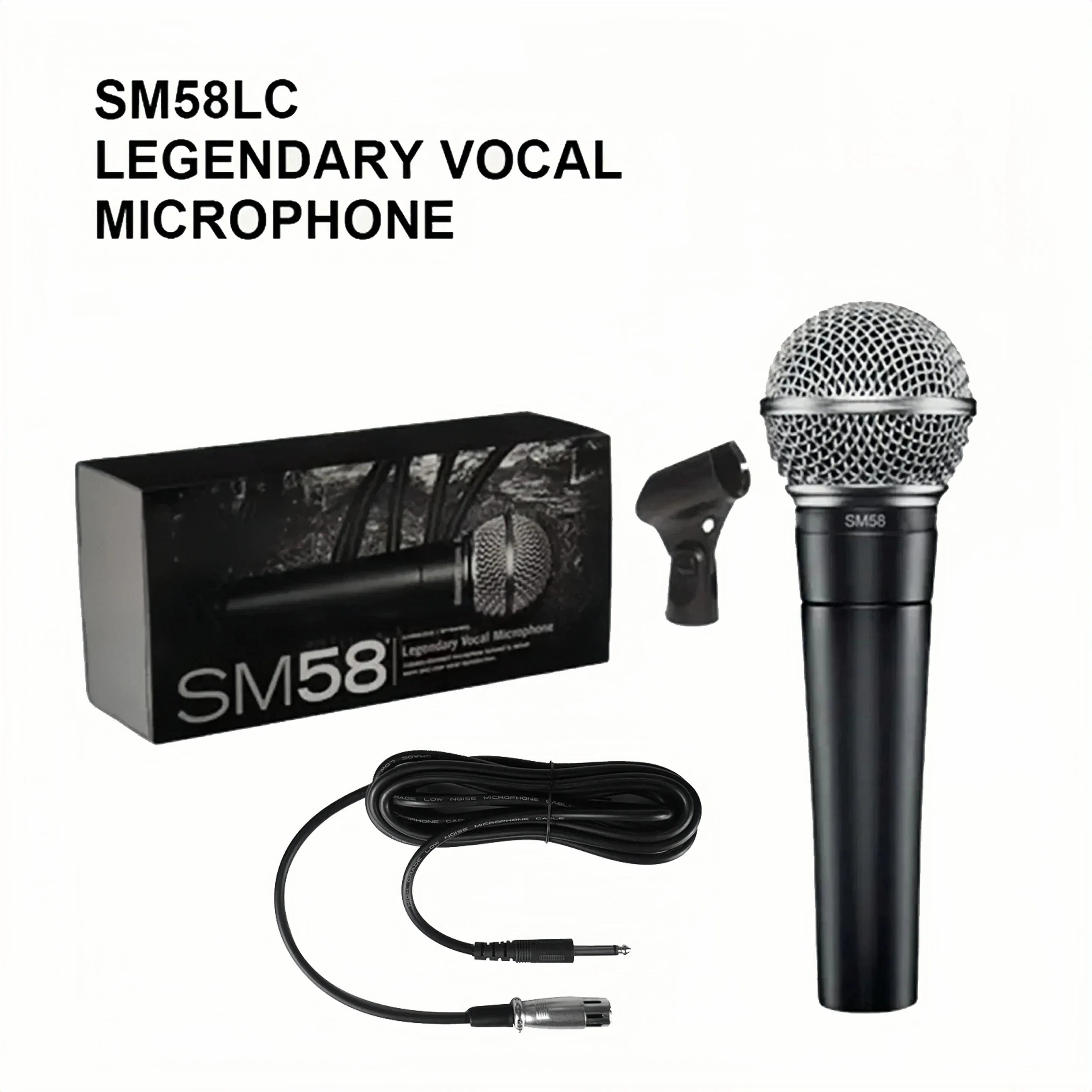 Metal SM58 cardioid Dynamic Microphone For Stage Singing Professional Wired Microphone for Karaoke BBOX Recording Vocal