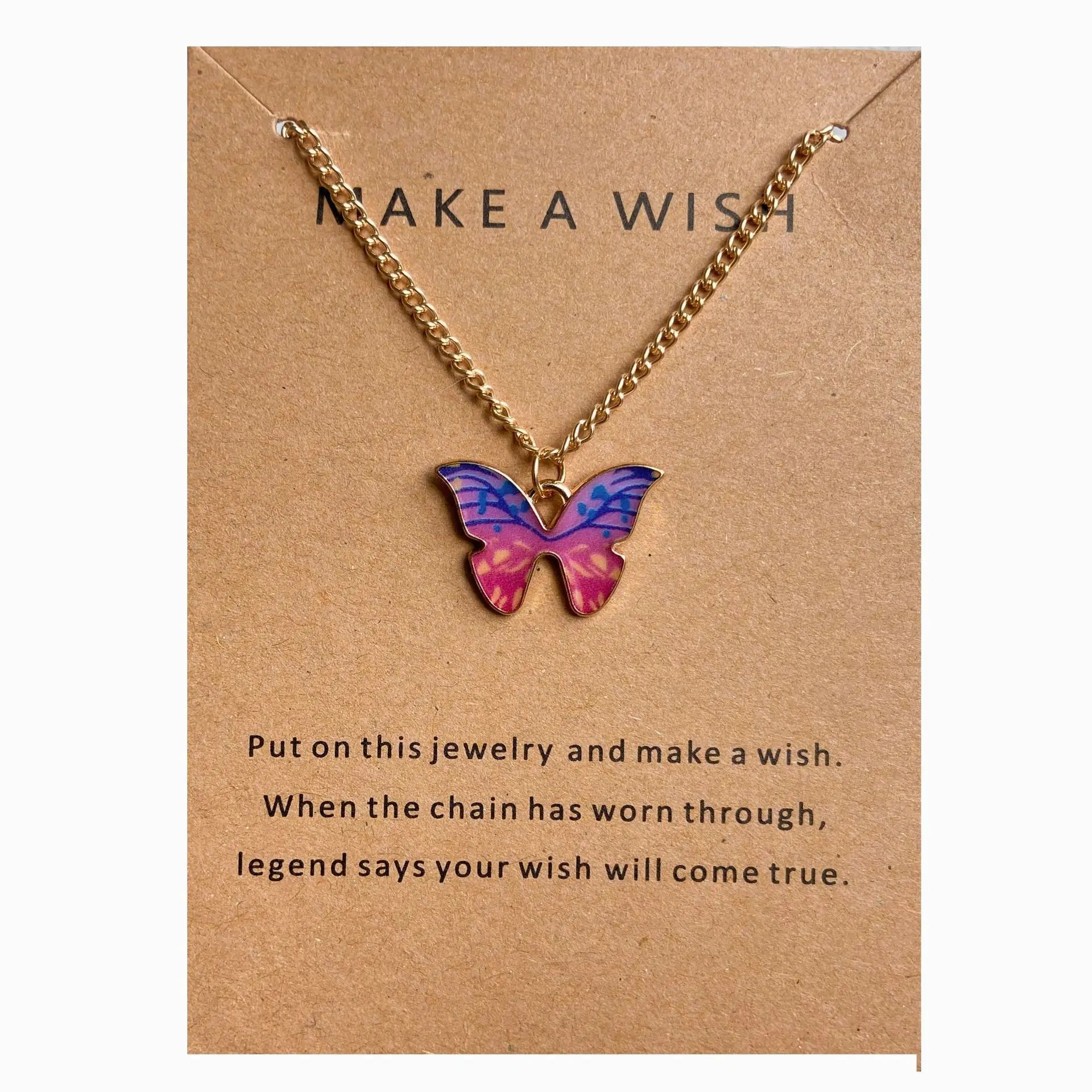 Fashion Women Necklace Korea Style New Butterfly Pendant Necklace Gift For Girl Cute Lovely Neck Jewelry Wholesale Dropshipping
