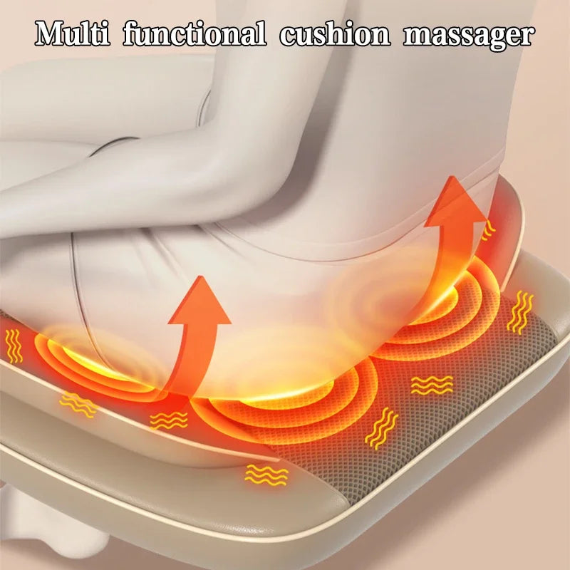 Full Body Shiatsu Massage Chair Household Electric Mattress Multifunctional Body Massage Kneading Back Cushion Neck Shoulder Mat