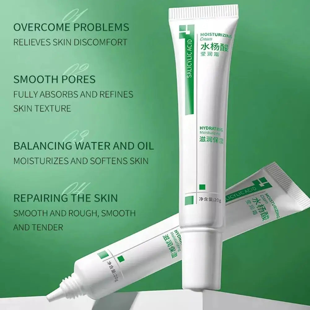 20g Salicylic Acid Shrink Pores Face Cream  Acne Removal Cream Acne Treatment Oil Control Whitening Moisturize Skin Care